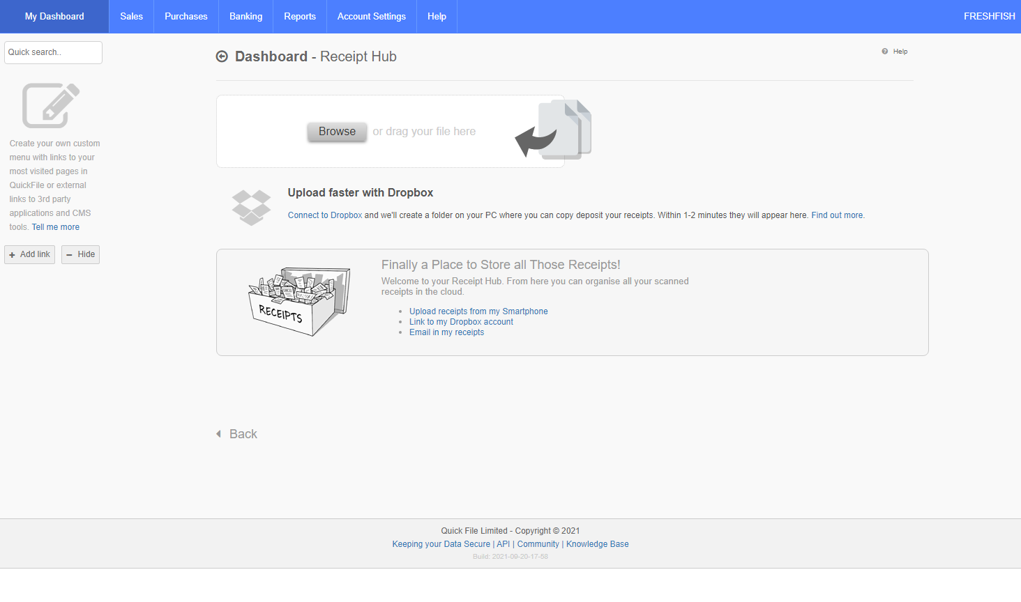QuickFile - Receipts