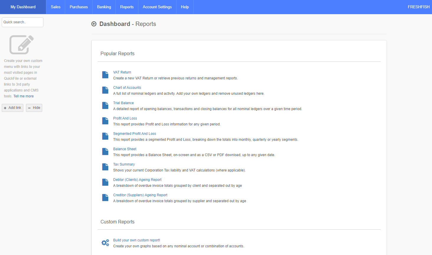 QuickFile - Reports